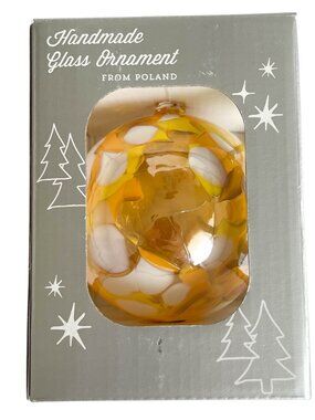 Entire Closet $5! Handmade Polish Mouthblown Glass Ball Christmas Ornament